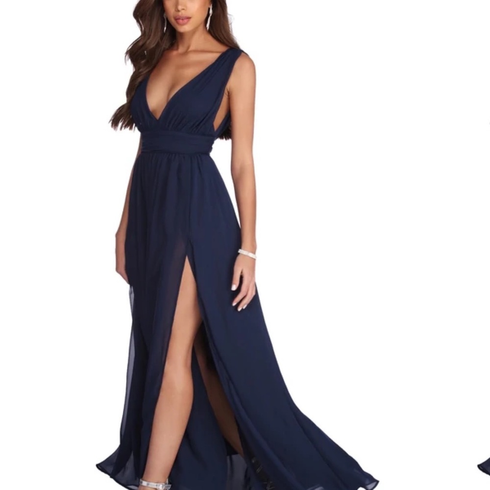 REESE FORMAL LAYERED CHIFFON DRESS